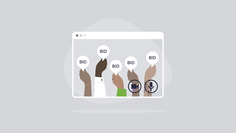 WebRTC Live Video auction site