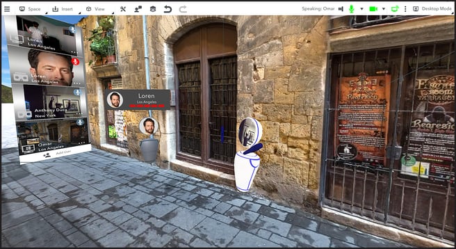XR Collaboration with 3D Visualization Rendering and WebRTC