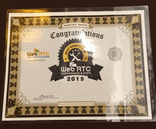 Frozen Mountain Wins Best WebRTC Tool Award!
